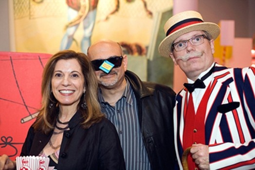 MFAD co chairs and faculty at Candy Coated Carnival of Controversy