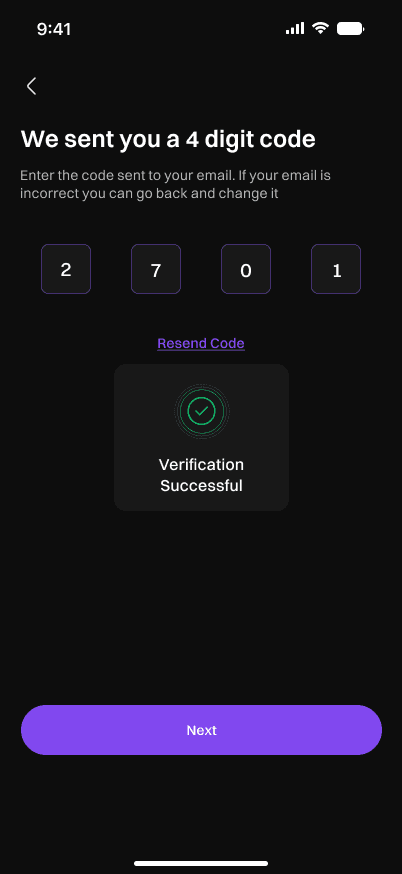 Authentication & Setup, screen 1