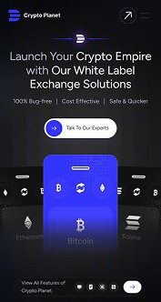 Crypto exchange platform UI design