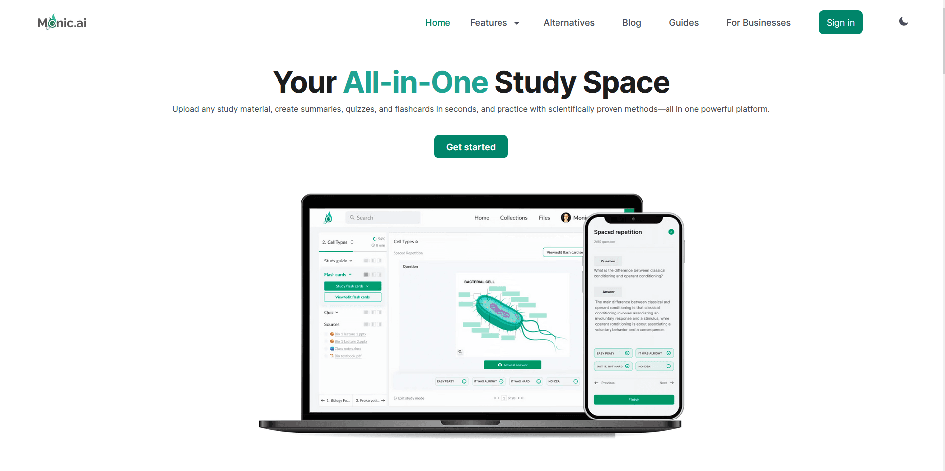 Monic AI Home Page