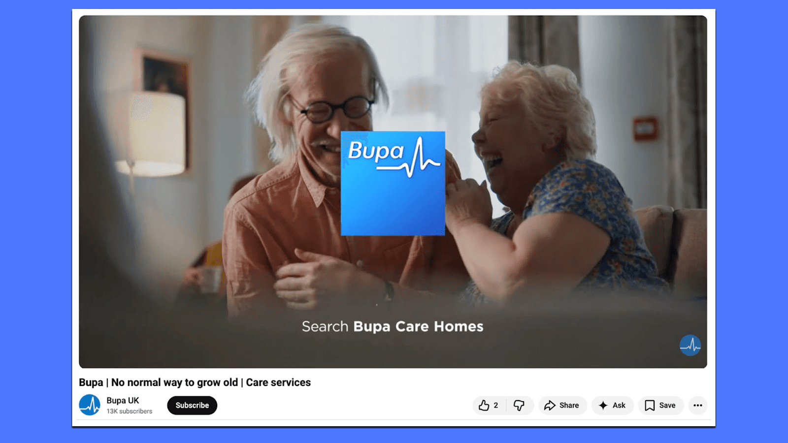 Bupa UK - No Normal Way to Grow Old