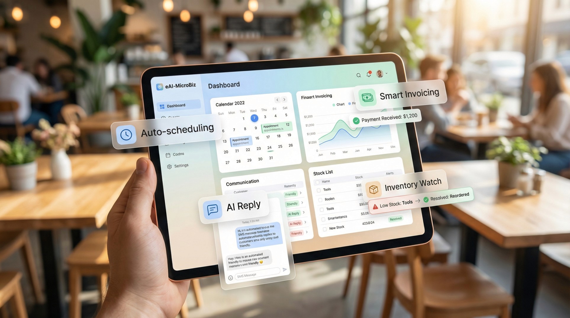 eai-microbiz dashboard