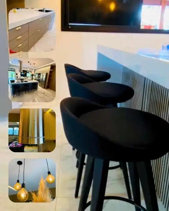 Banquetas e mais imagens da cozinha - Sítio A&J