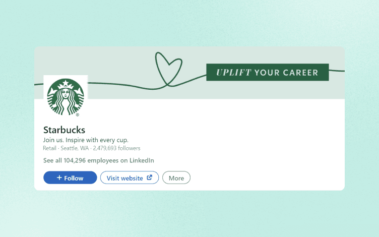 Starbucks  LinkedIn Banner