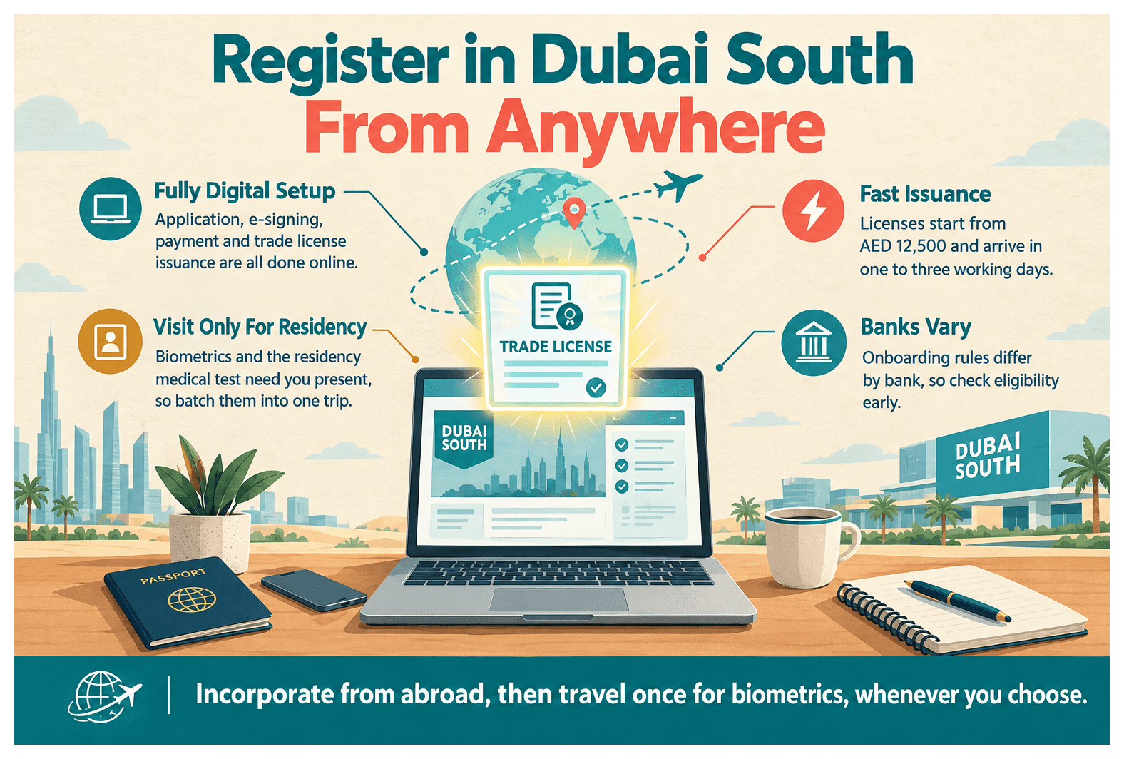 Infographic: Can You Register a Company in Dubai South Without a Physical Presence
