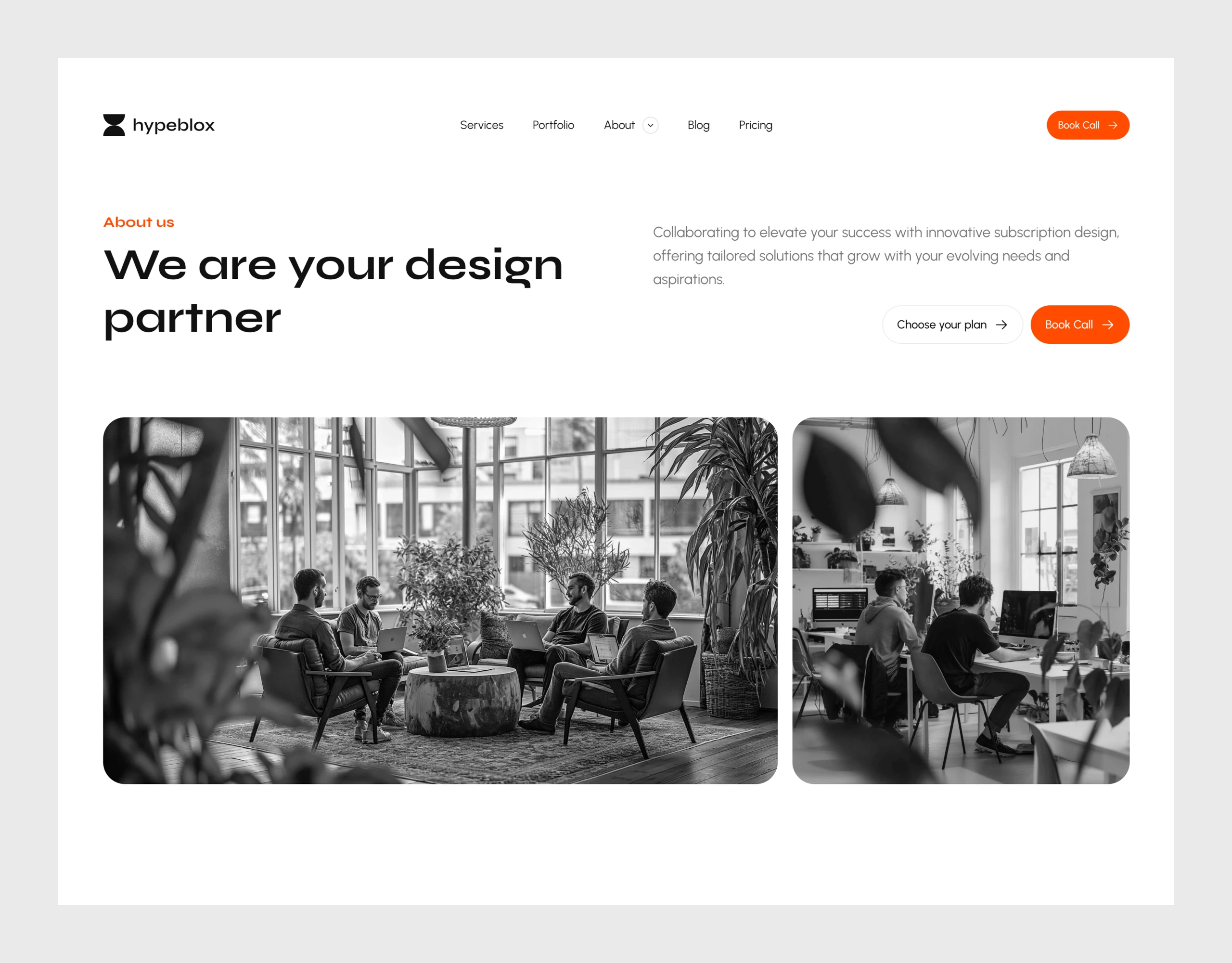 Hypeblox Agency Studio Portfolio Framer Website Template