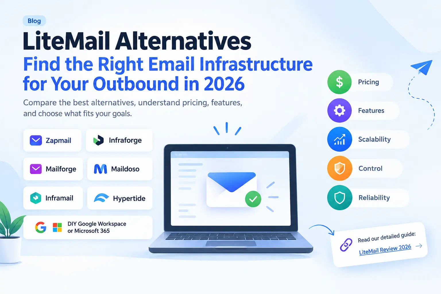 LiteMail alternatives for email infrastructure and cold email in 2026