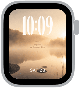 quiet devotion Apple Watch face preview 5 featuring easter and christmas.