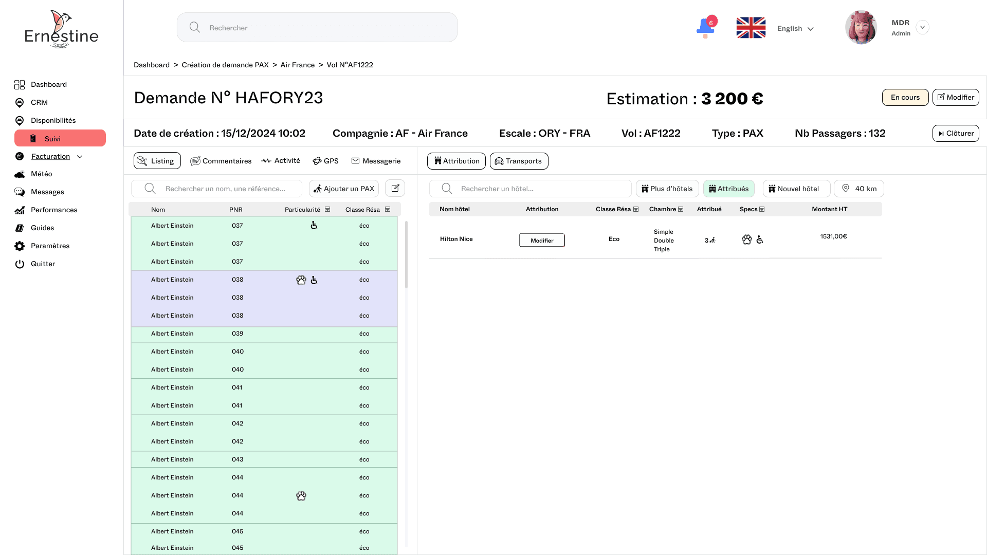 ernestine web app 44