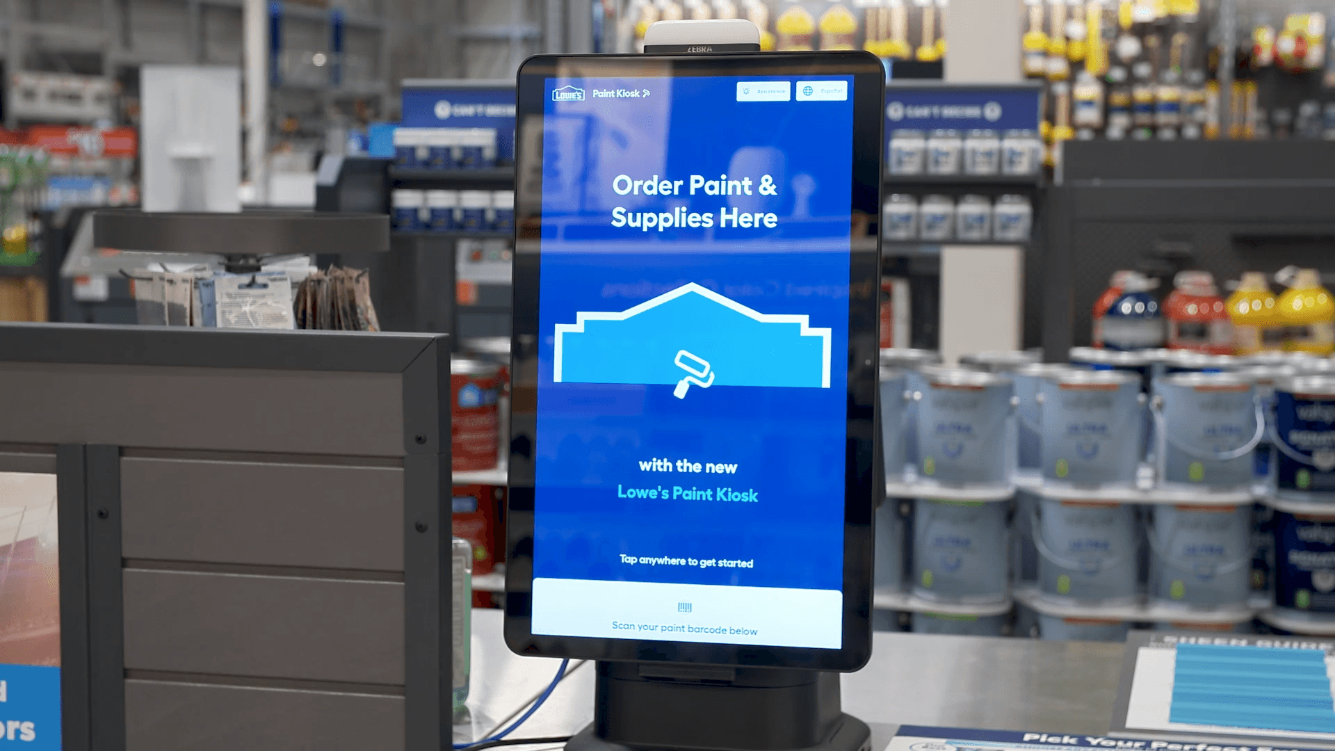 App Screen with open sidebar