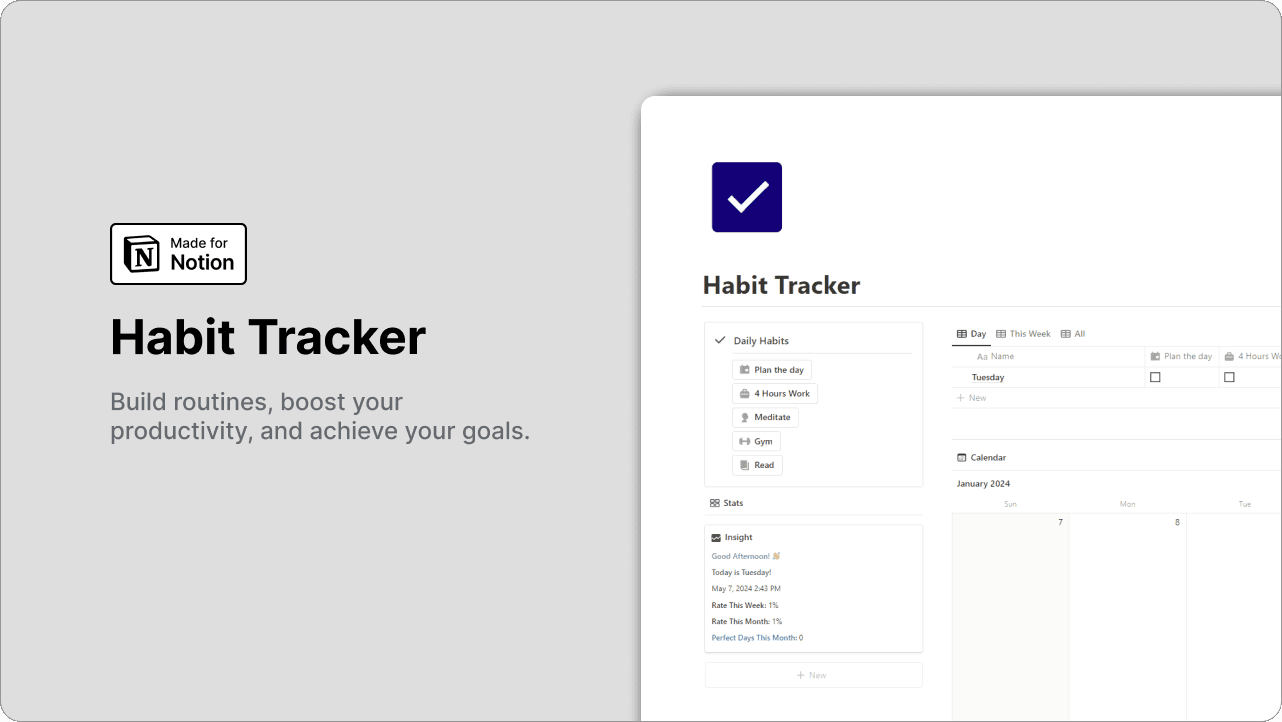 Notion Habit Tracker