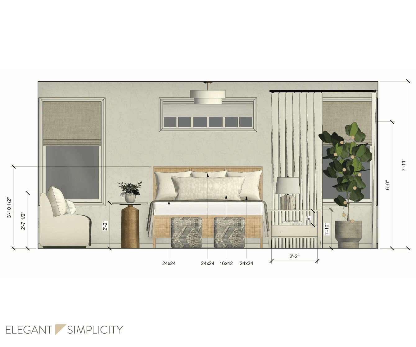 We’re so excited to share details from The Medina House: Girls Bedroom 1 –– one of our favorite interior design + professional organizing projects in Medina, WA.