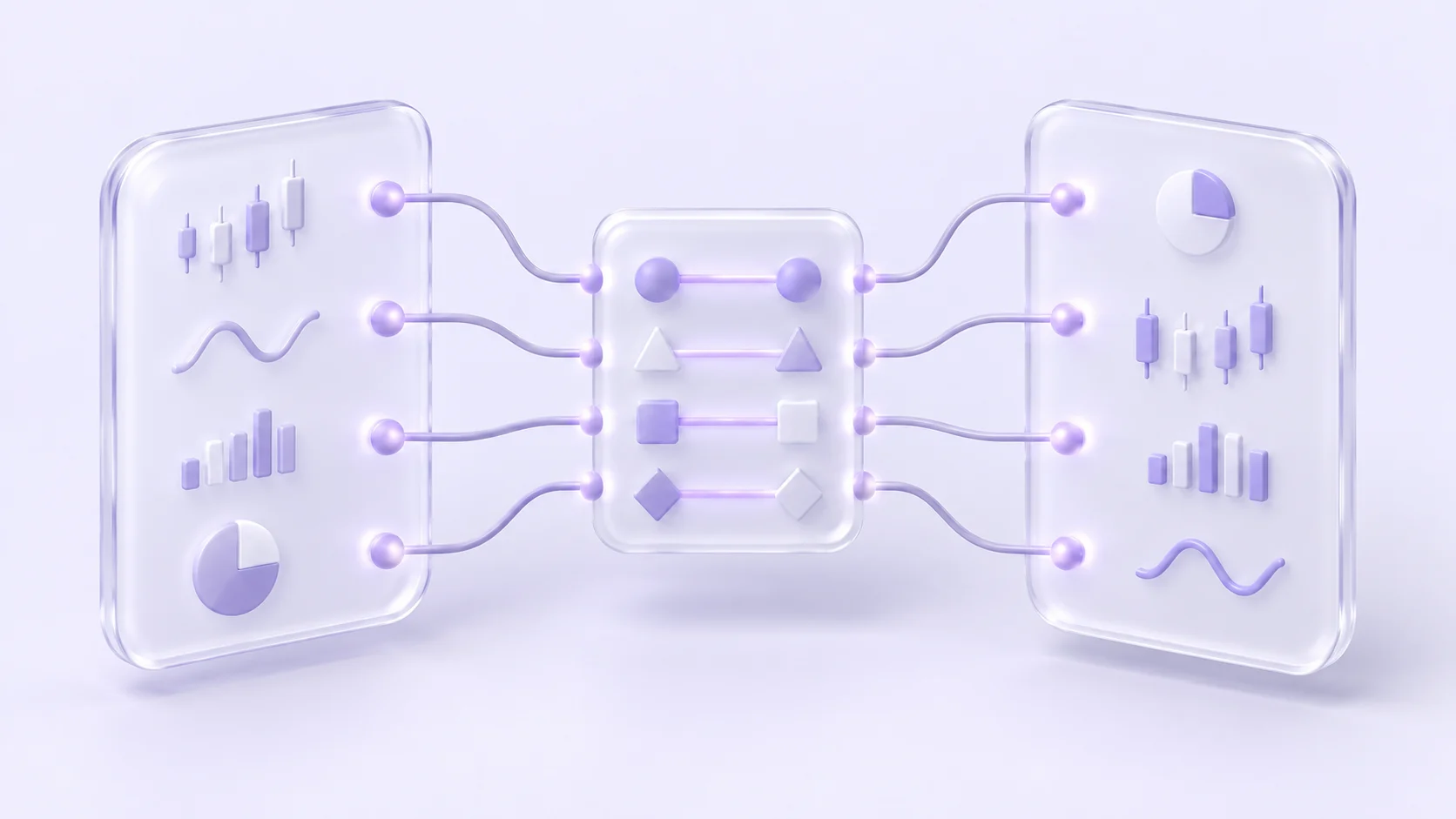 A connector pairing differently represented instrument symbols
