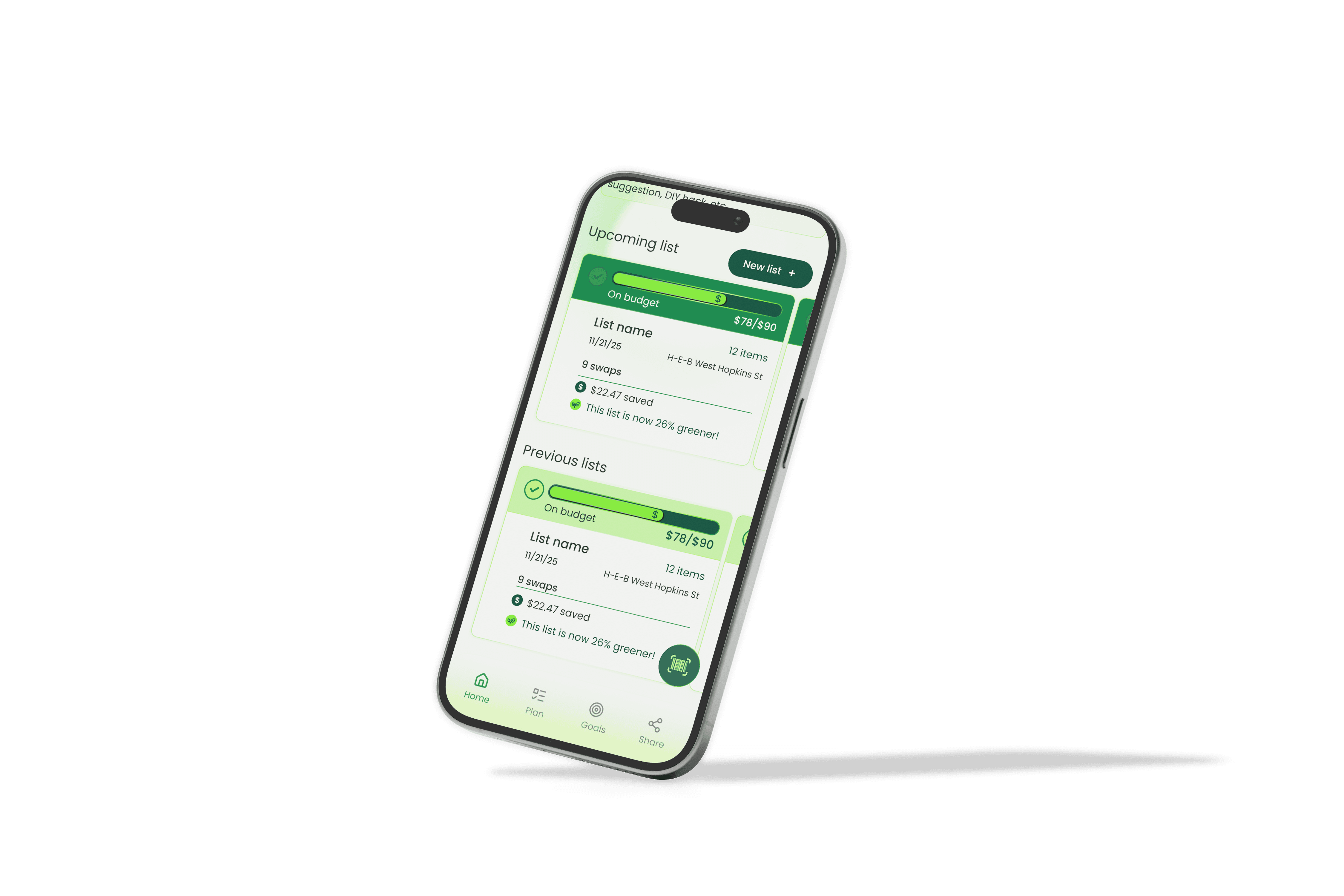 Update of product mockup