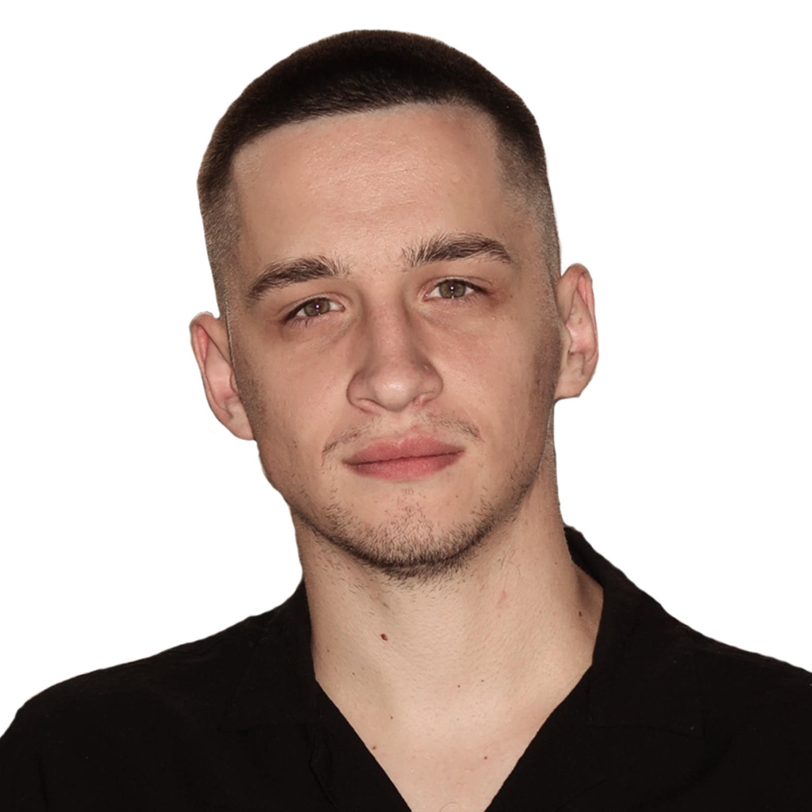 a man smiling for the camera