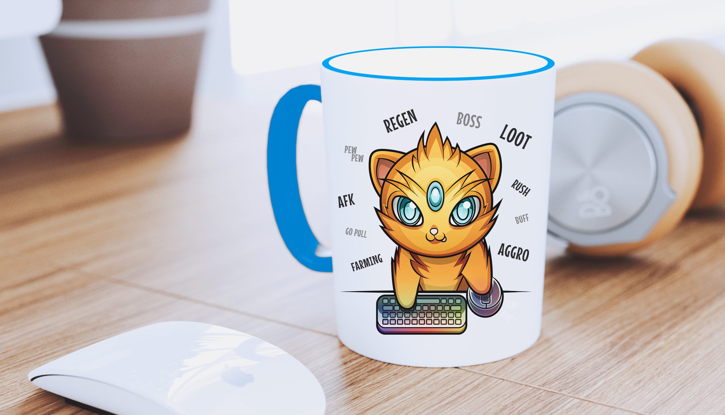 illustration pour mug gamer