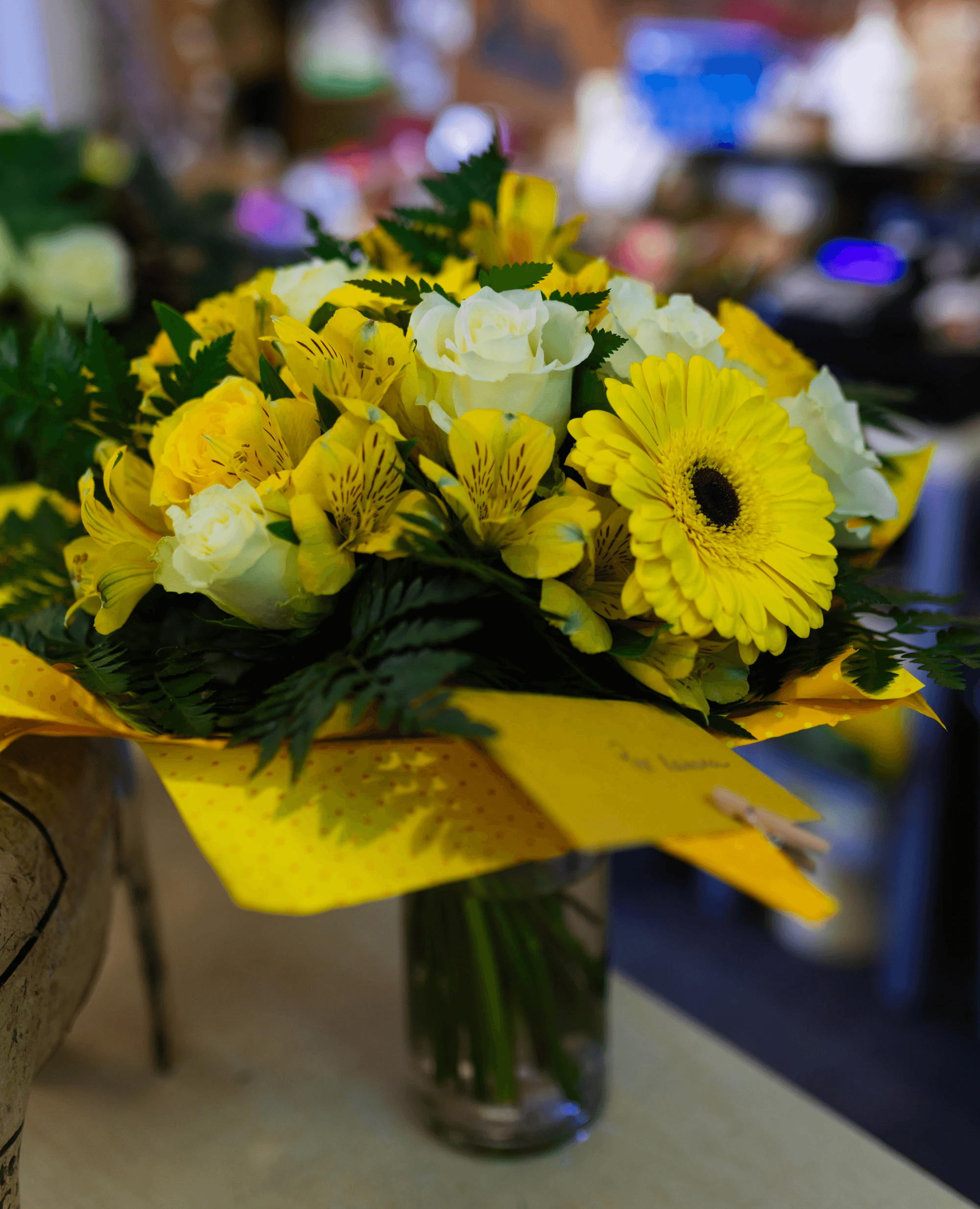 A bouquet of flowers