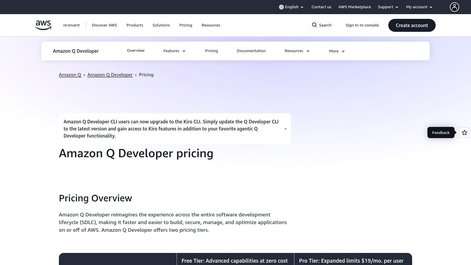 Amazon Q Developer (formerly CodeWhisperer)