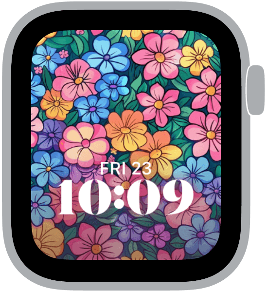 an apple watch face from the summer patterns 2024 collection