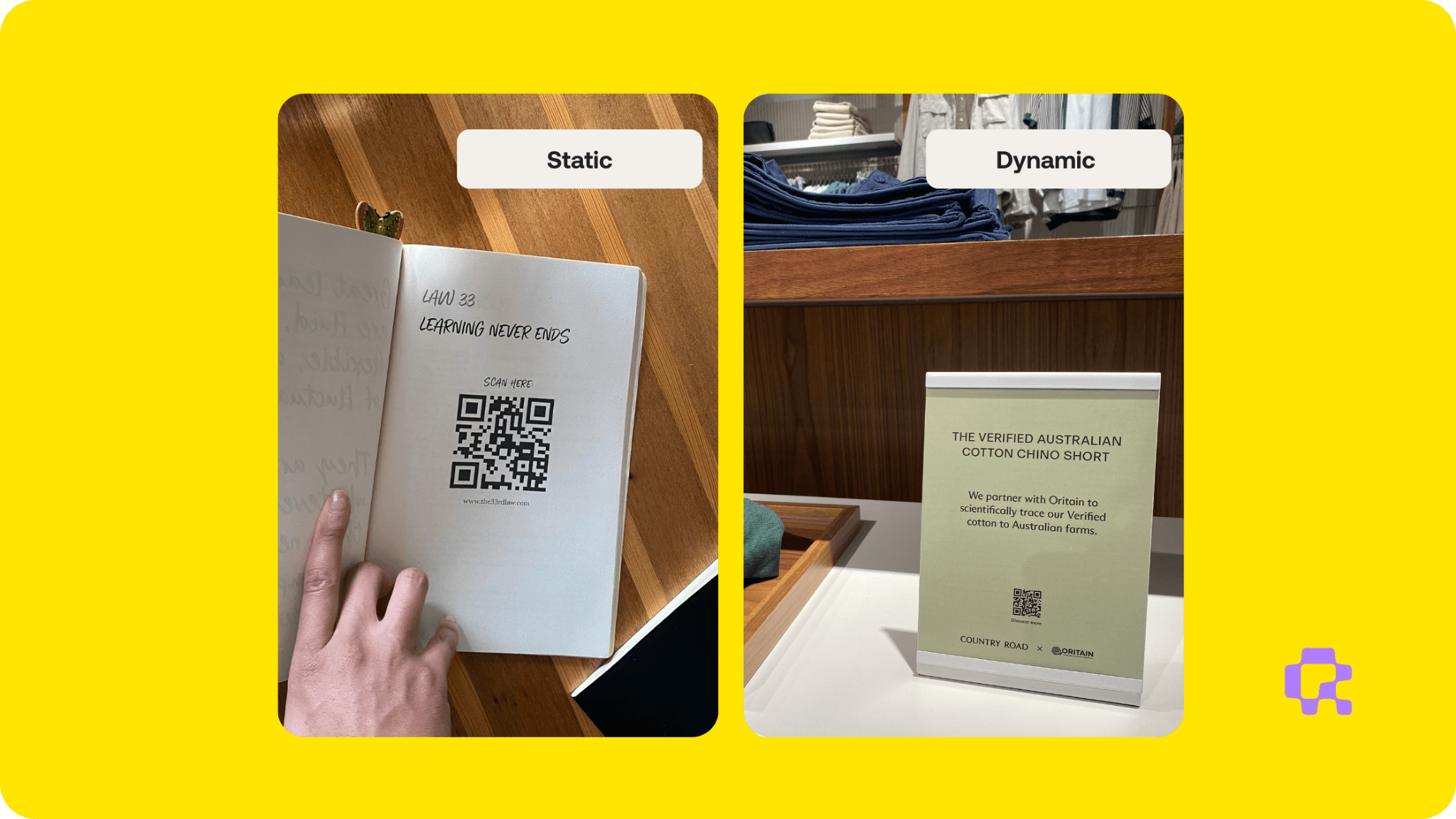 Static and dynamic QR-Codes