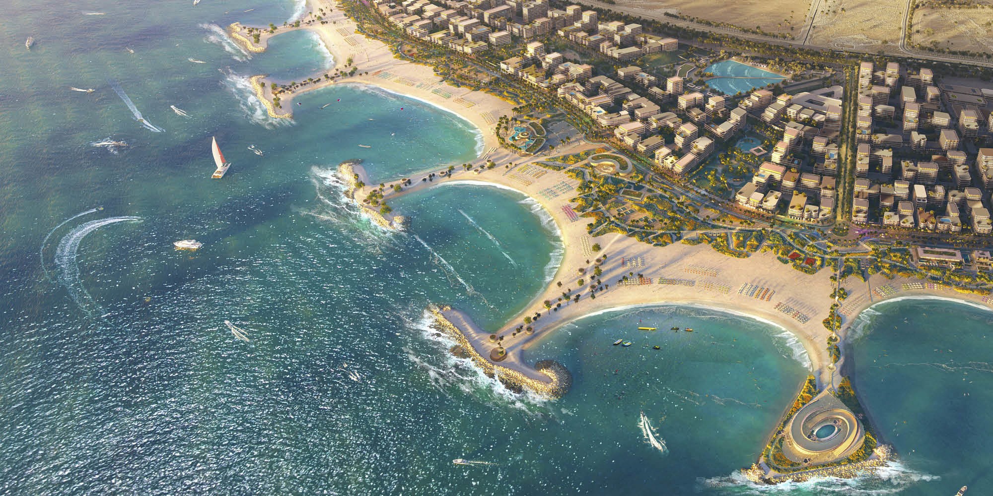 Project view of Bilal Al Jazayer a mega project in Bahrain, supported by financial modelling