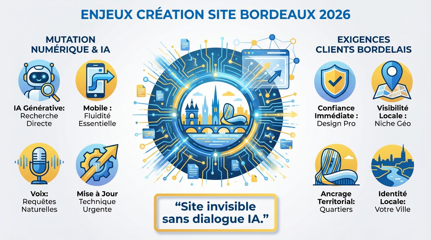 Enjeux stratégiques de la création de site web pour TPE à Bordeaux en 2026