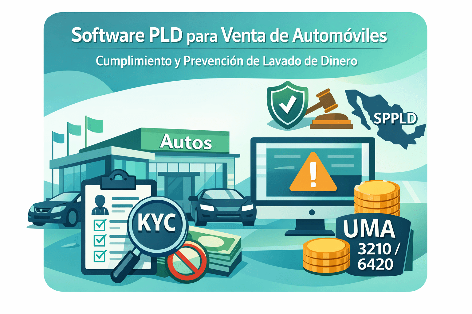 Software PLD en ventas de automóviles en México: por qué es indispensable para cumplir LFPIORPI, KYC, umbrales UMA y Avisos SPPLD