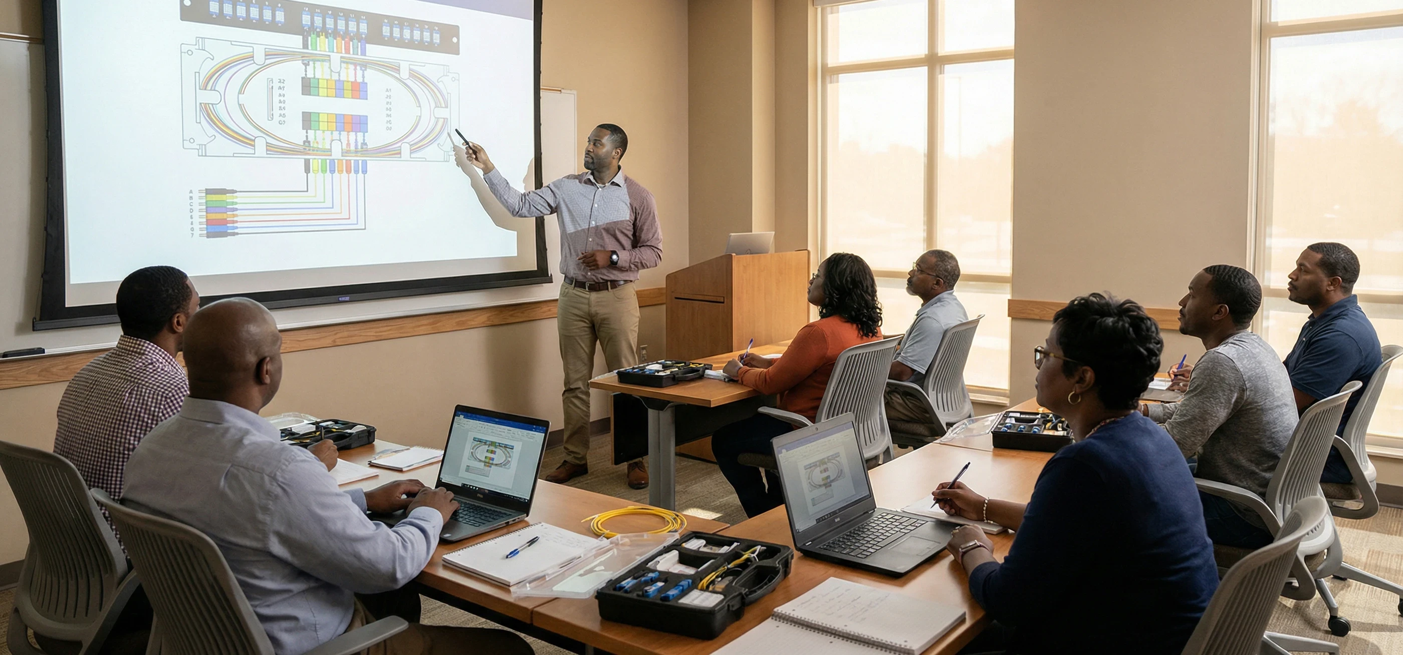 Cours d'apprentissage sur la fibre optique