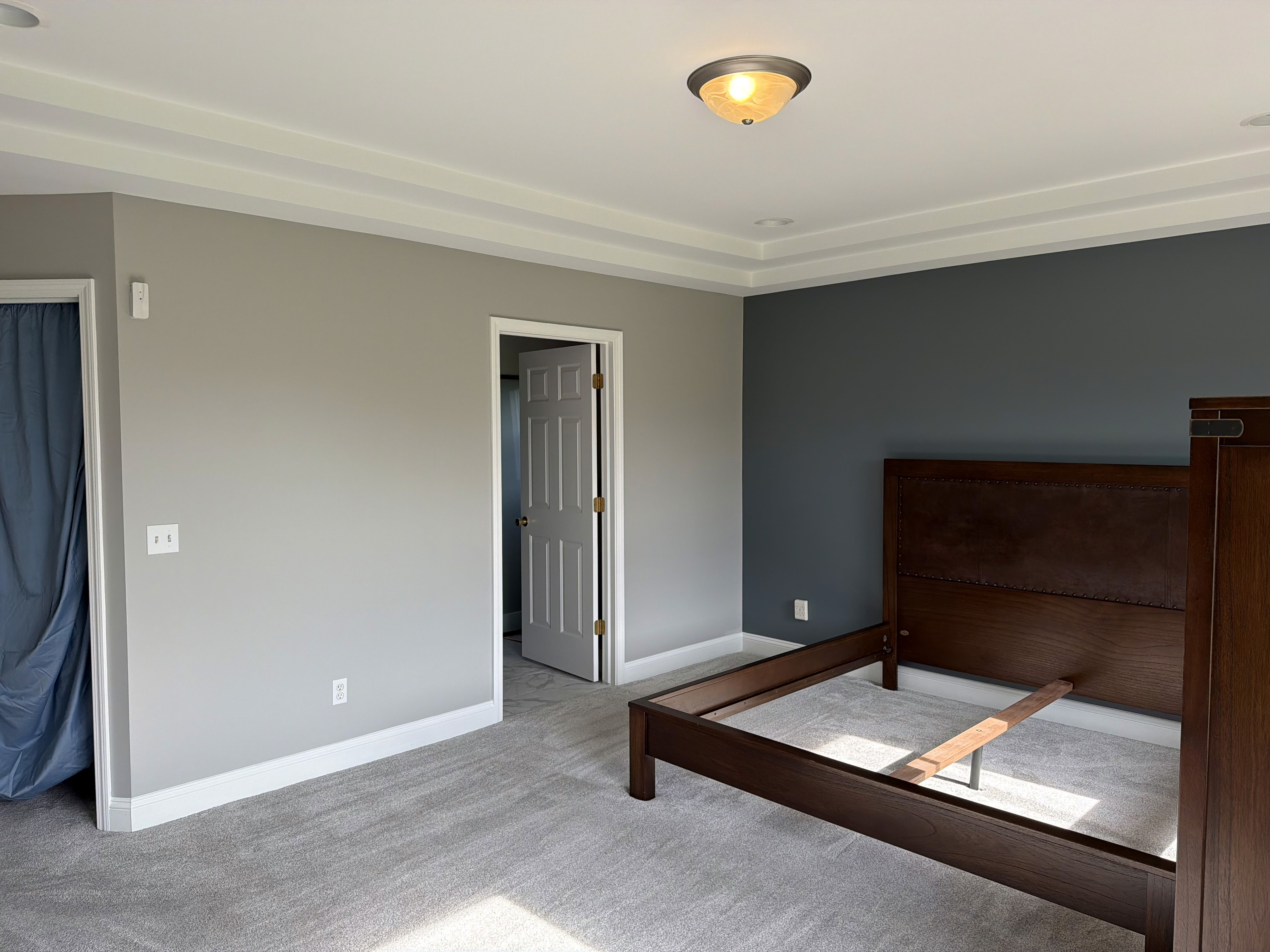 Professional craftspeople preparing a residential interior work area