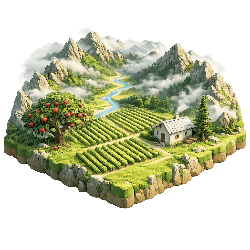 Artistic illustration of the Elgin wine region.