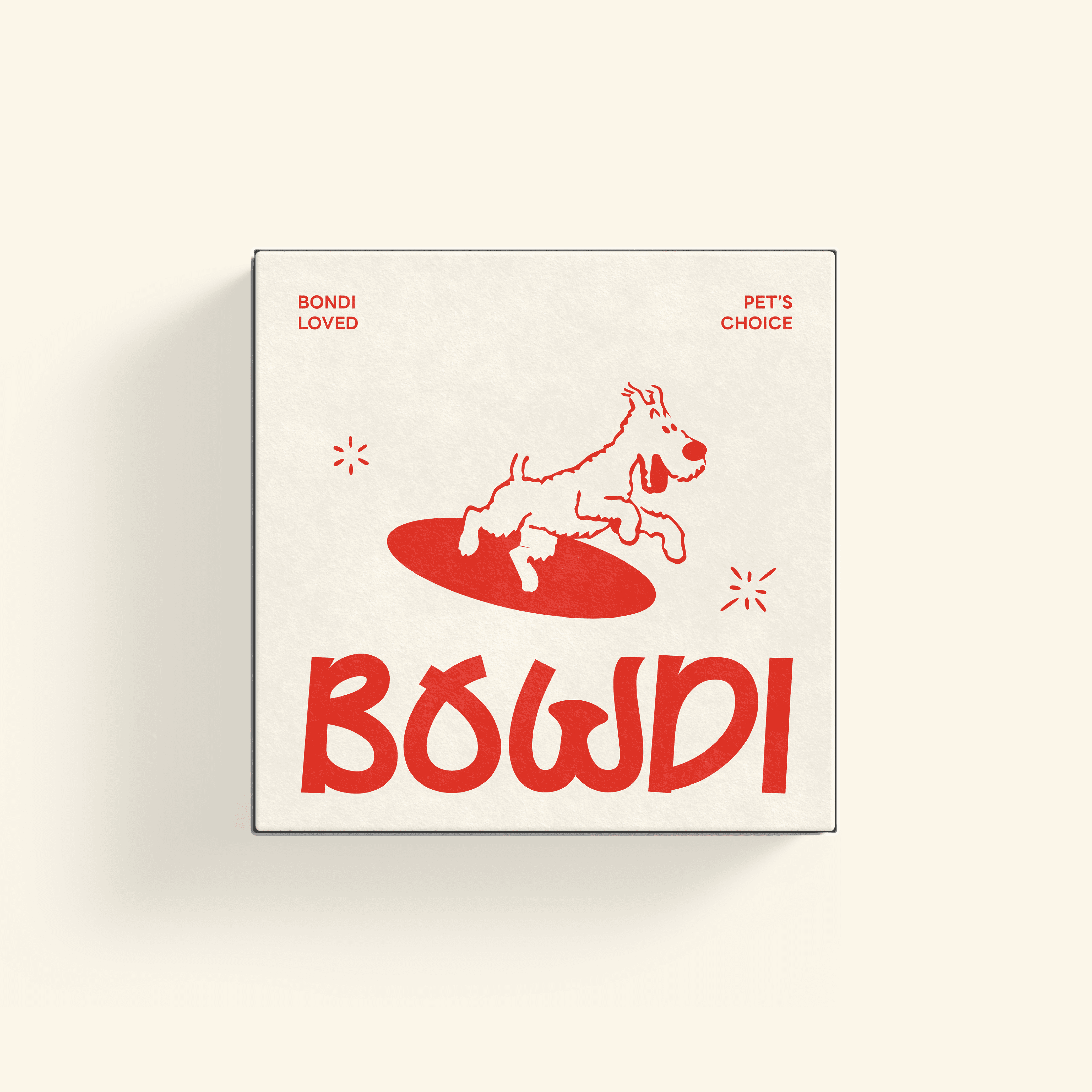 Five interlocking red-orange shipping boxes on a pale peach background, each marked “CONCEPT” on the top panel, “ODE” down the side, and featuring a minimalist white geometric “ODE” logo on the front faces.