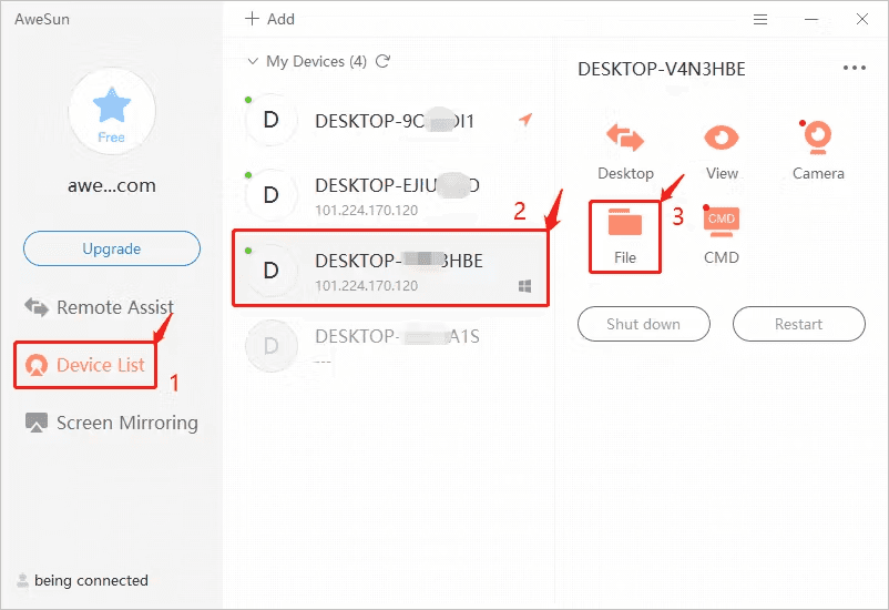how to connect awesun