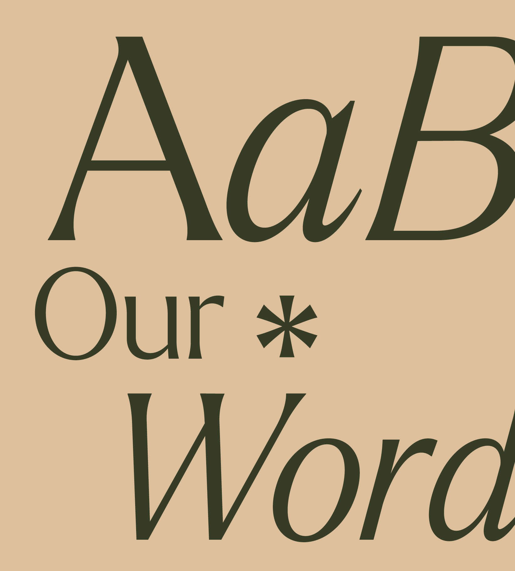 Typography-led brand identity design for a copywriting agency, combining bold editorial layouts, expressive typography