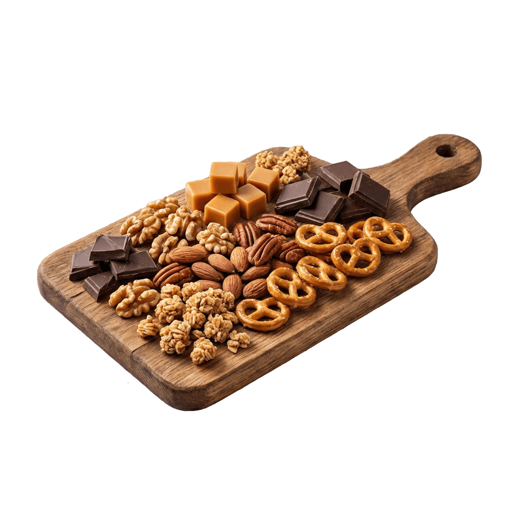 Nuts & Caramel Crunch Board