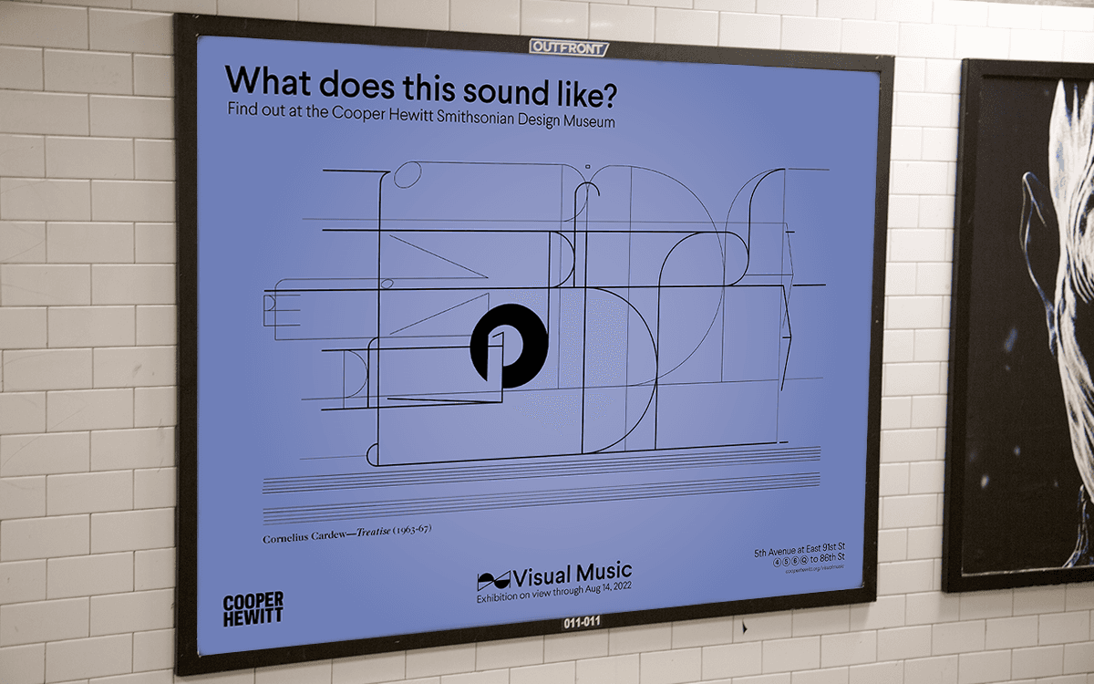 Visual Music subway ad mockup 2