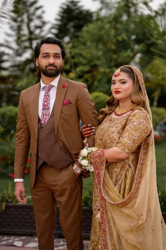 Premium wedding photoshoot in Islamabad at a scenic outdoor location