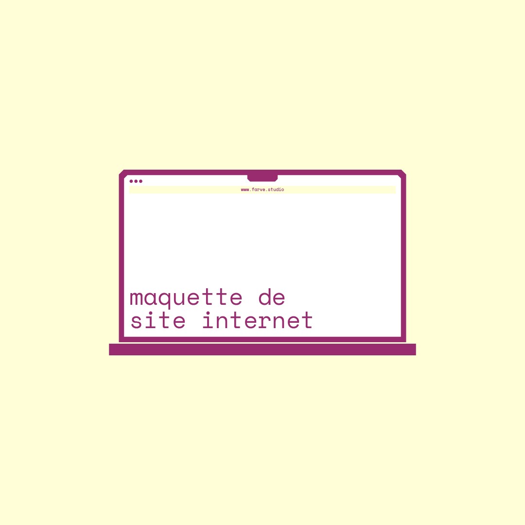 Illustration maquette site internet