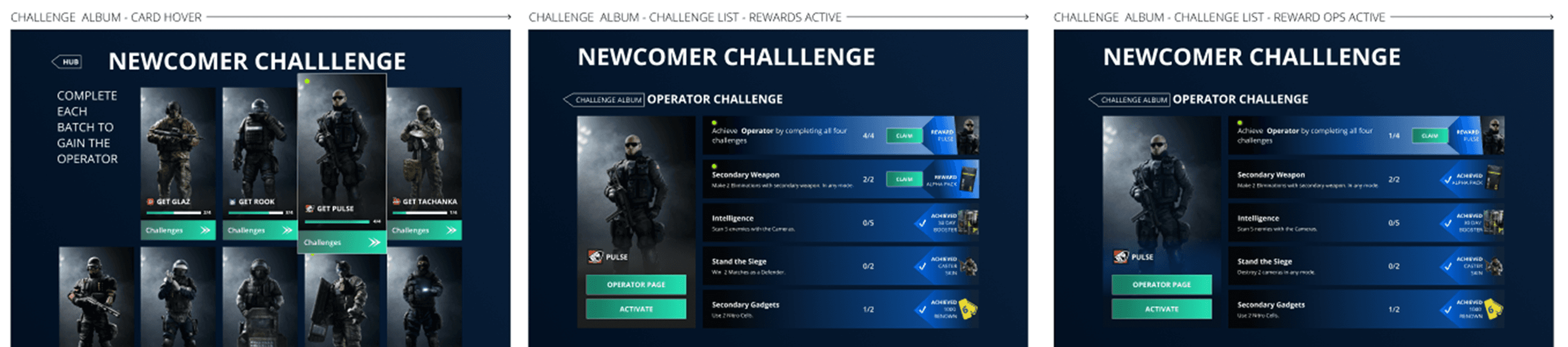 Alternate proposal of feature operator driven challenges