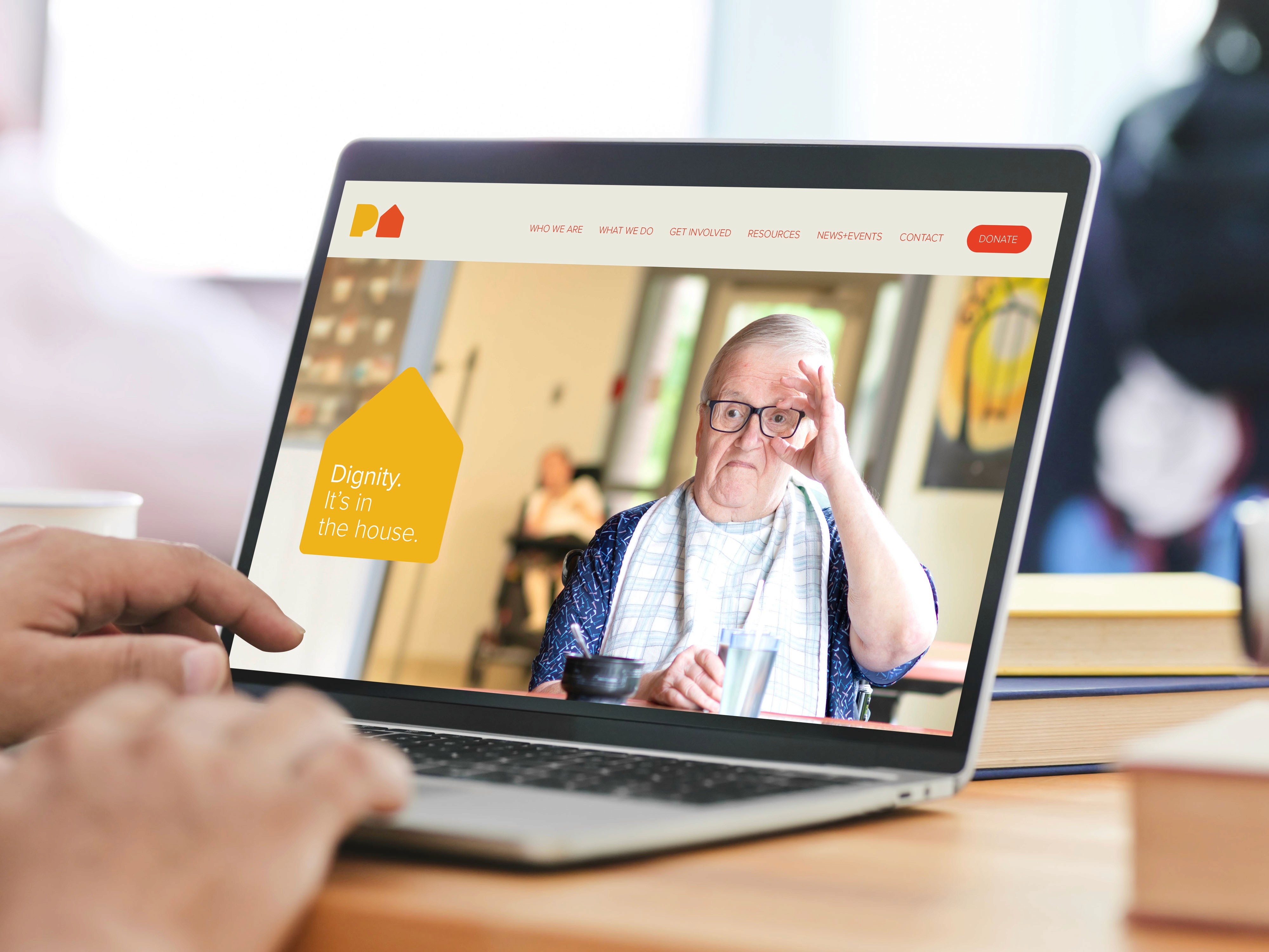 Participation House Markham website on a laptop