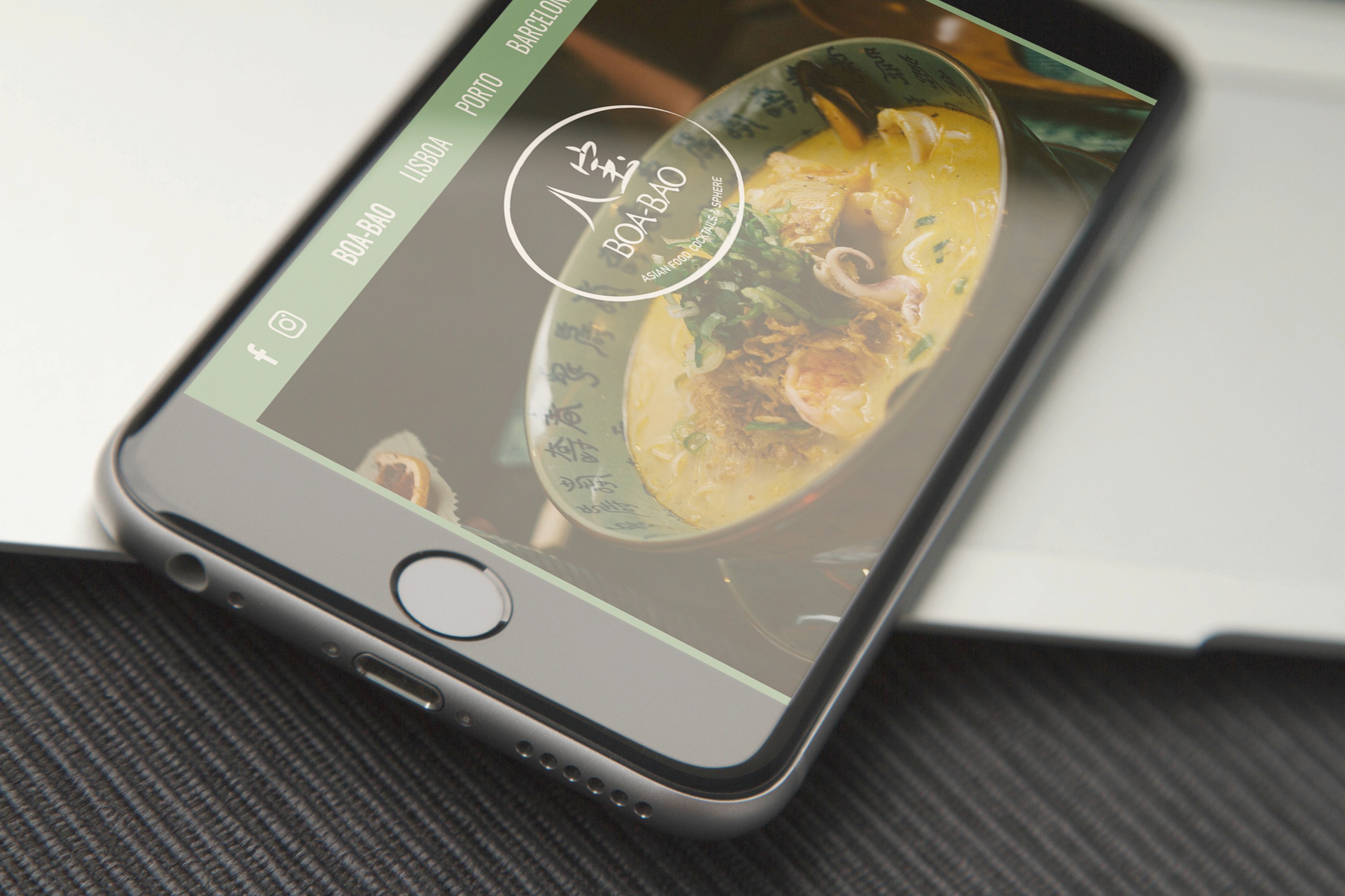 an image of an Asian restaurant website