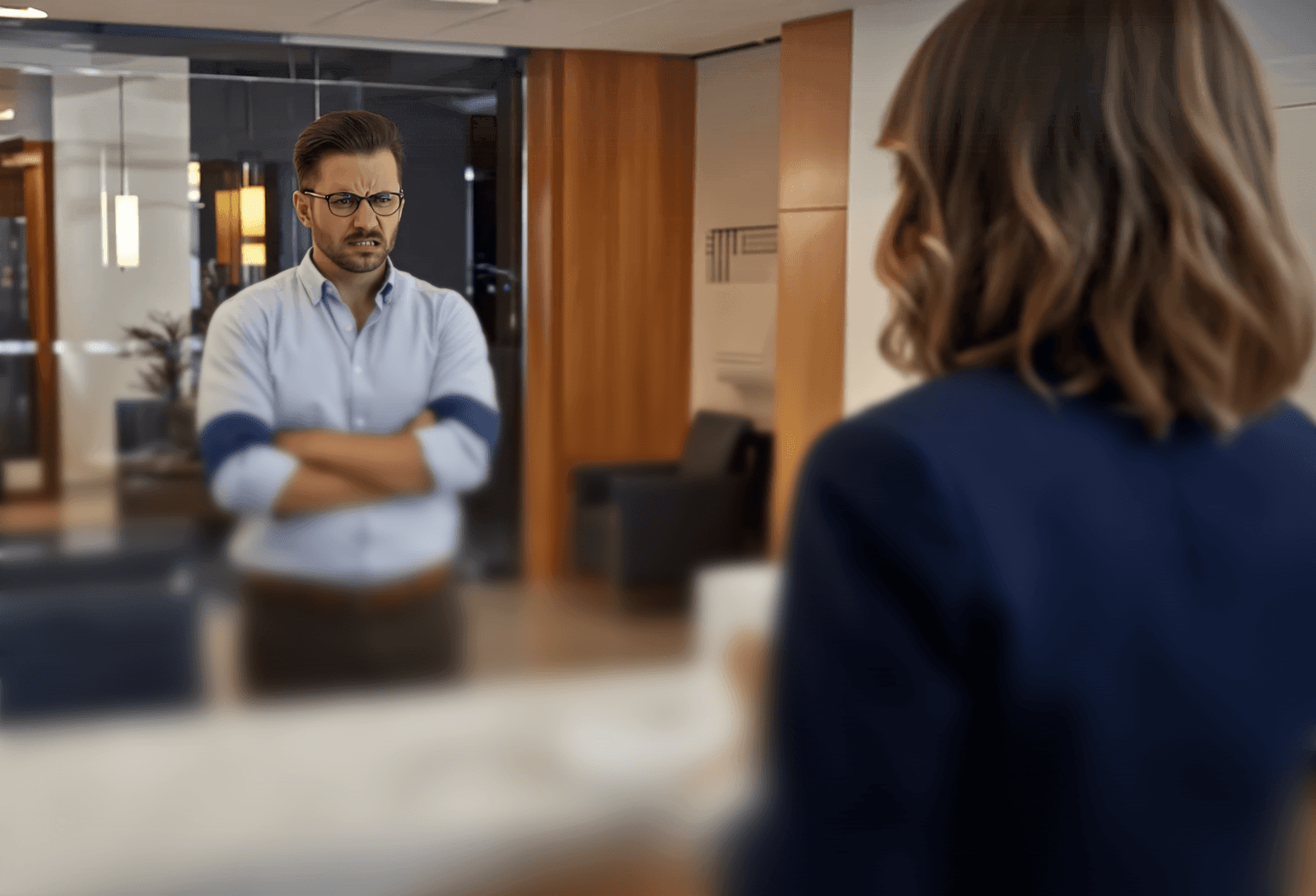 Man at the desk