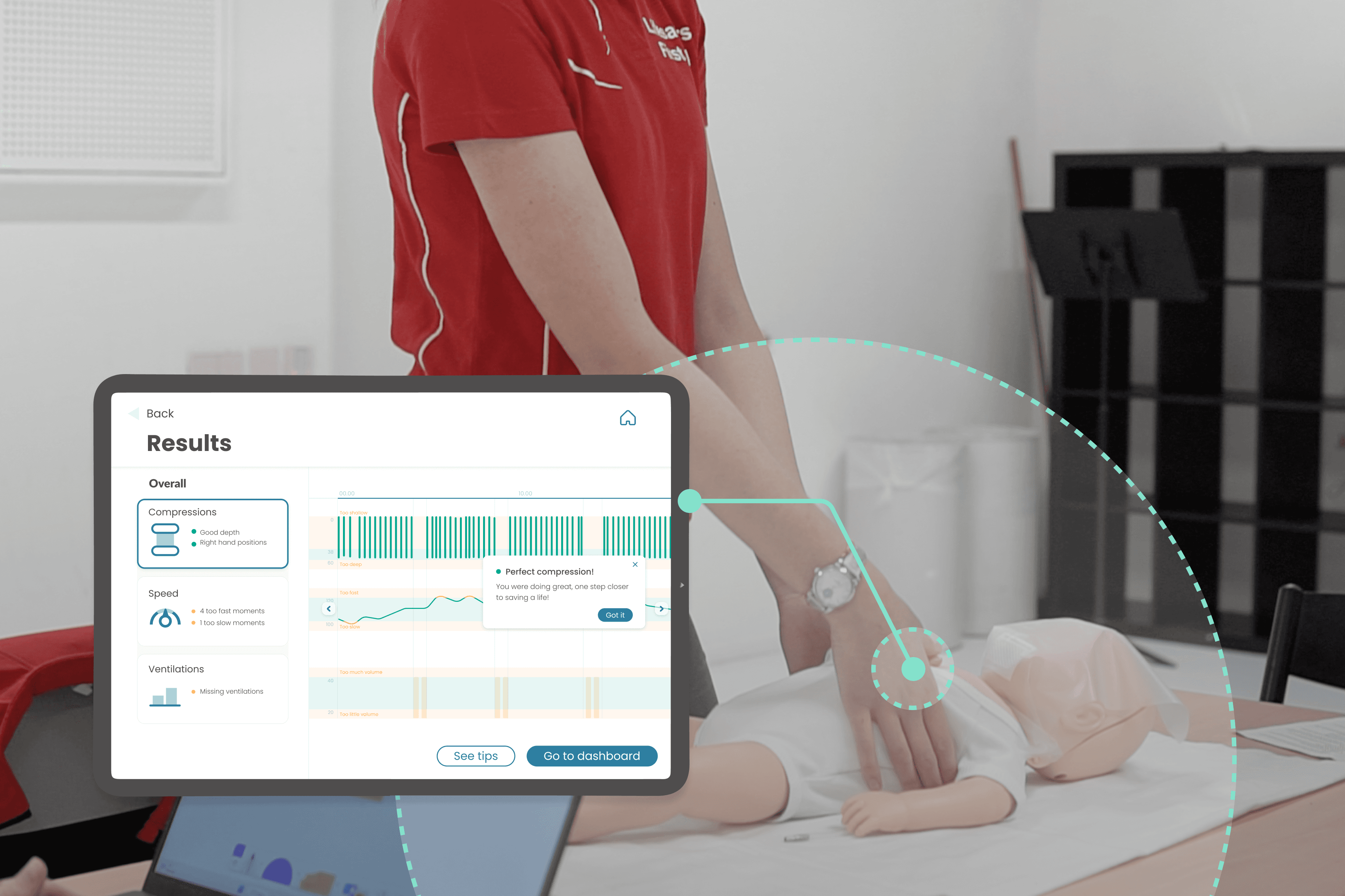 a cell phone on a bench