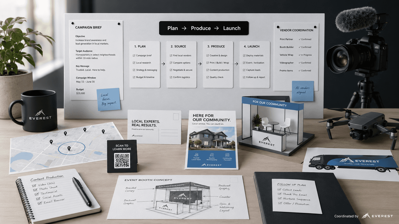 A mockup of Freelio's mobile app