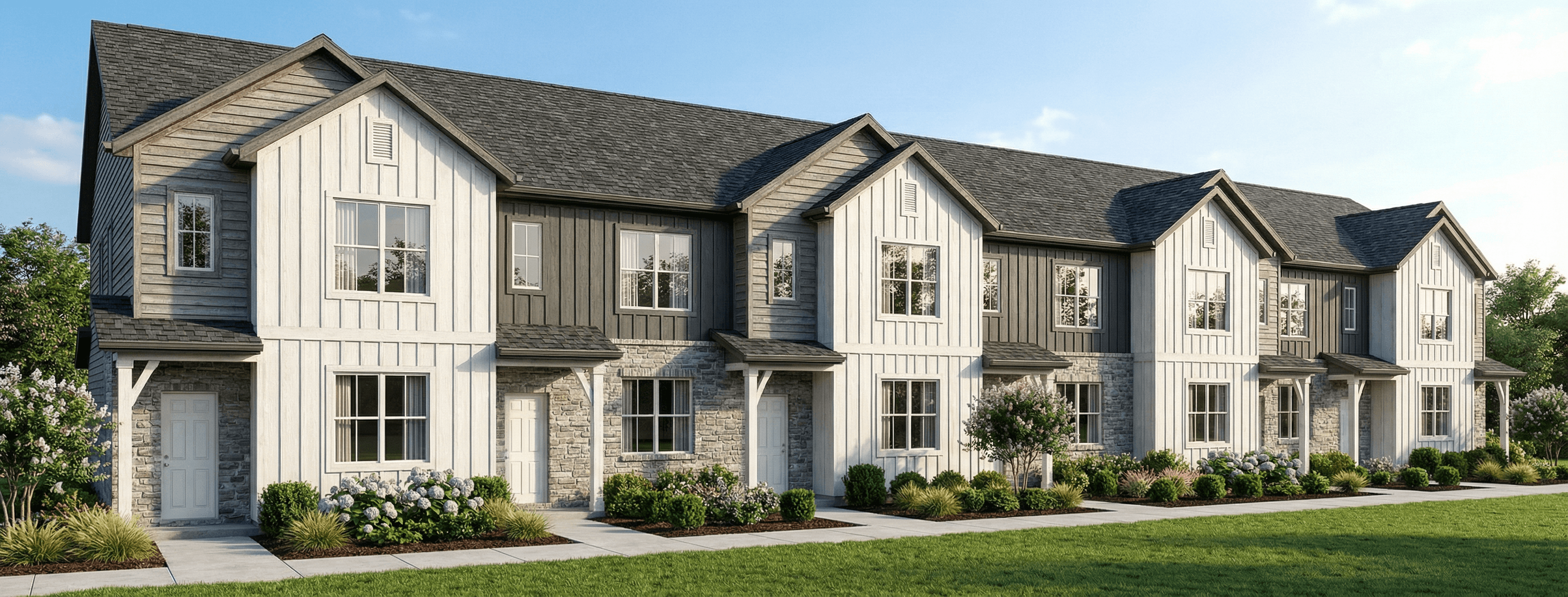 View of townhomes