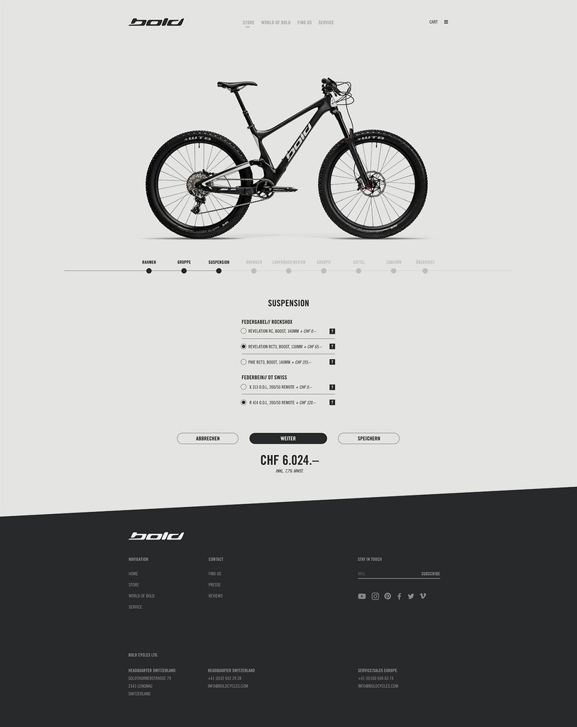 bold cycles - Corporate Website