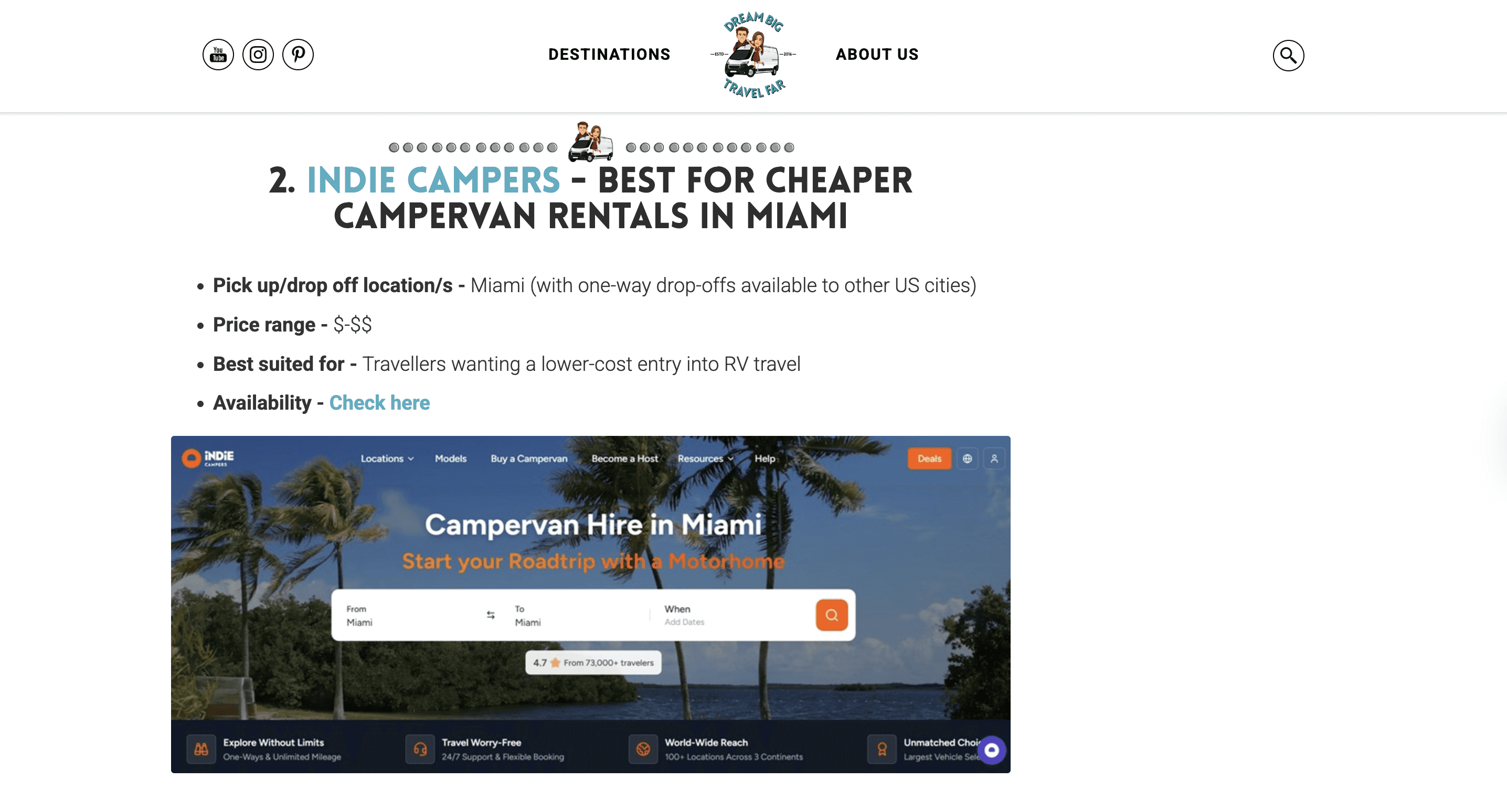 Indie Campers cited across model responses after partnership