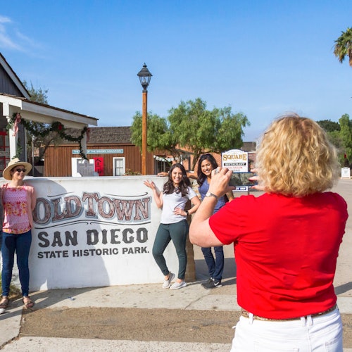 Entrance to Old Town State Park in Old Town with San Diego Walks