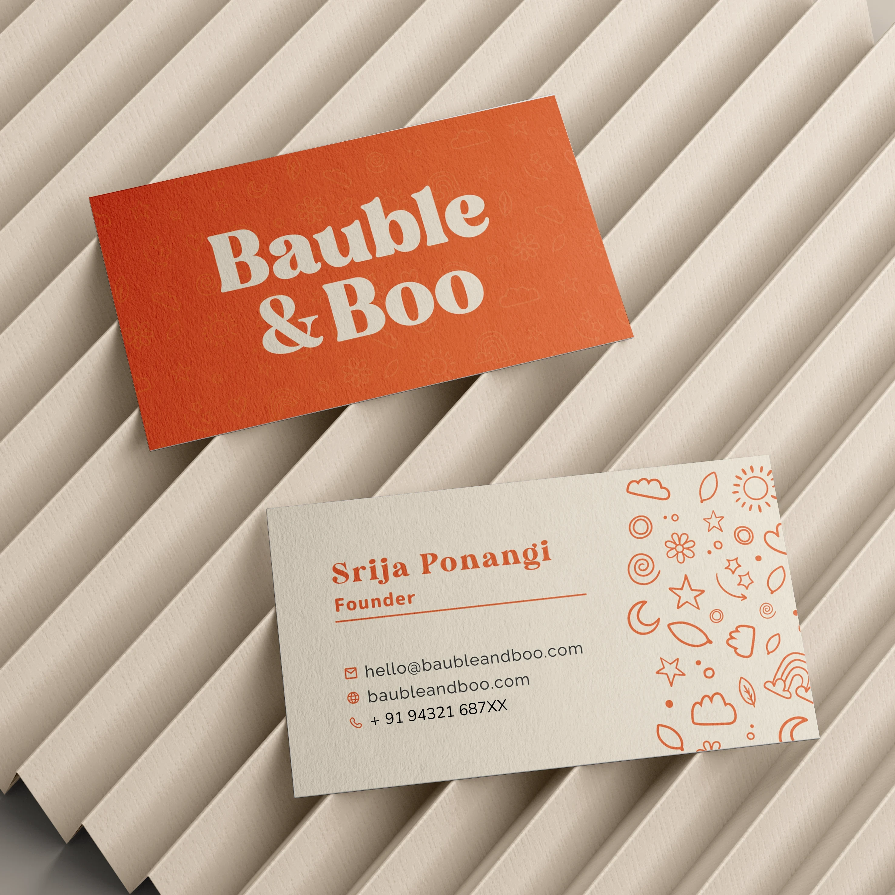 Colorful and expressive visual identity for Bauble and Boo jewellery brand