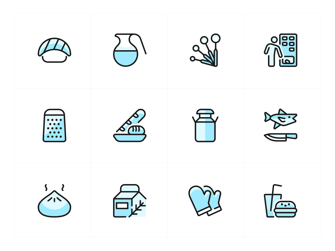 Ultimate Duotone Food Icon Set