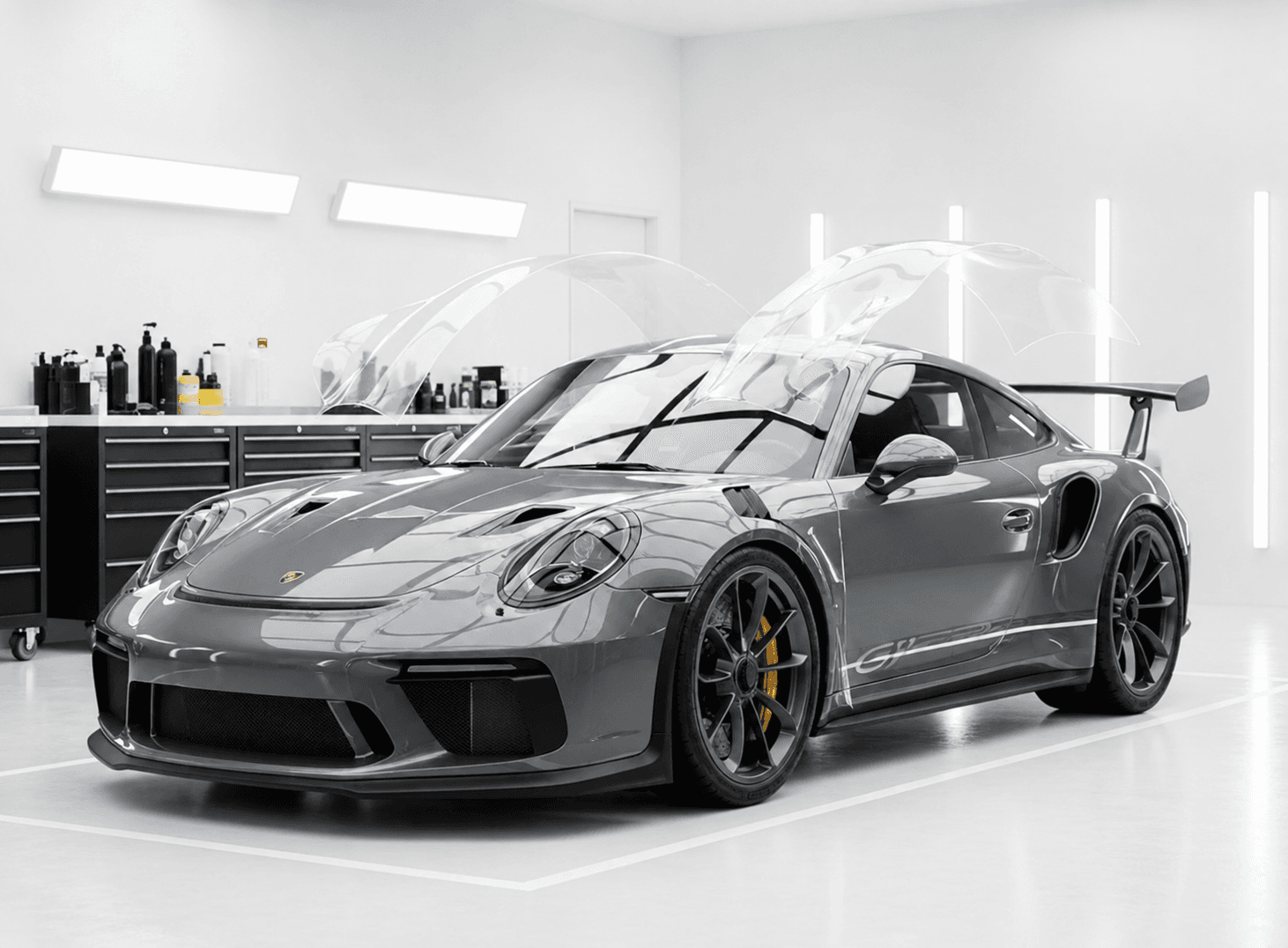 PPF on a Porsche vehicle finish